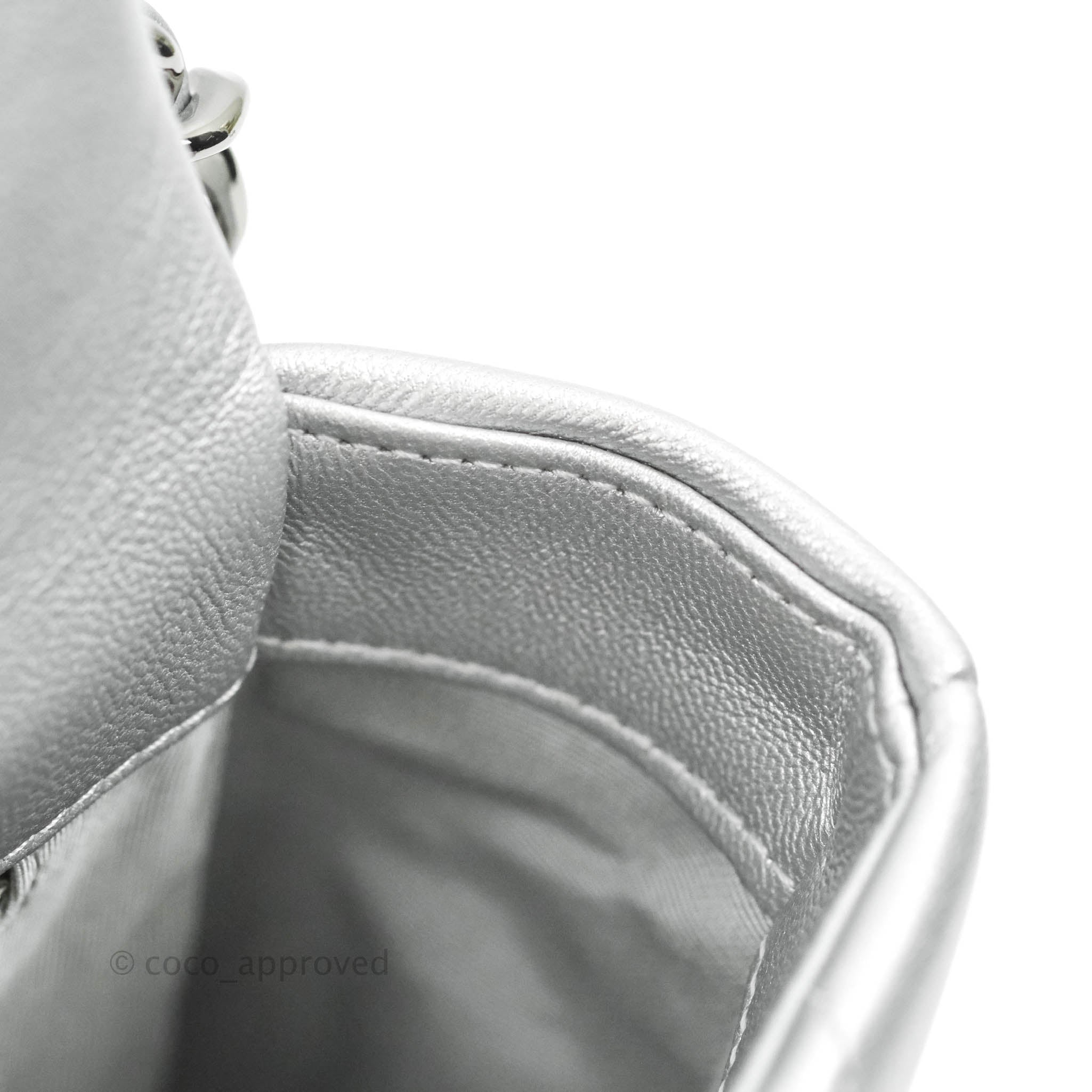 Chanel 19 Small Handbag in Silver with Mixed Hardware - Luxury Crossbody Bag for Women | Perfect for Evening Events, Date Nights & Special Occasions