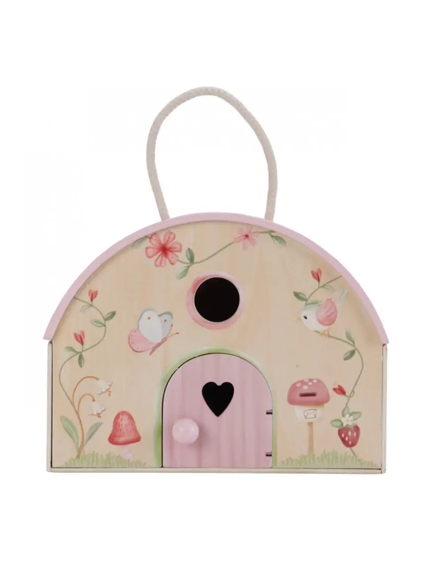 Enchanted Fairy Garden Wooden Playhouse Set - Miniature Fairy House for Kids Outdoor & Indoor Play, DIY Fairy Garden Decor, Birthday Gifts for Girls