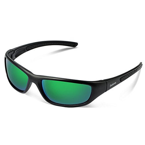 Black Matte Frame With Green Lens