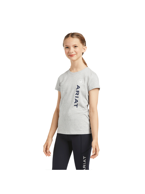 Ariat Youth Vertical Logo Tee - Comfortable Cotton T-Shirt for Kids & Teens - Perfect for School, Sports & Outdoor Activities