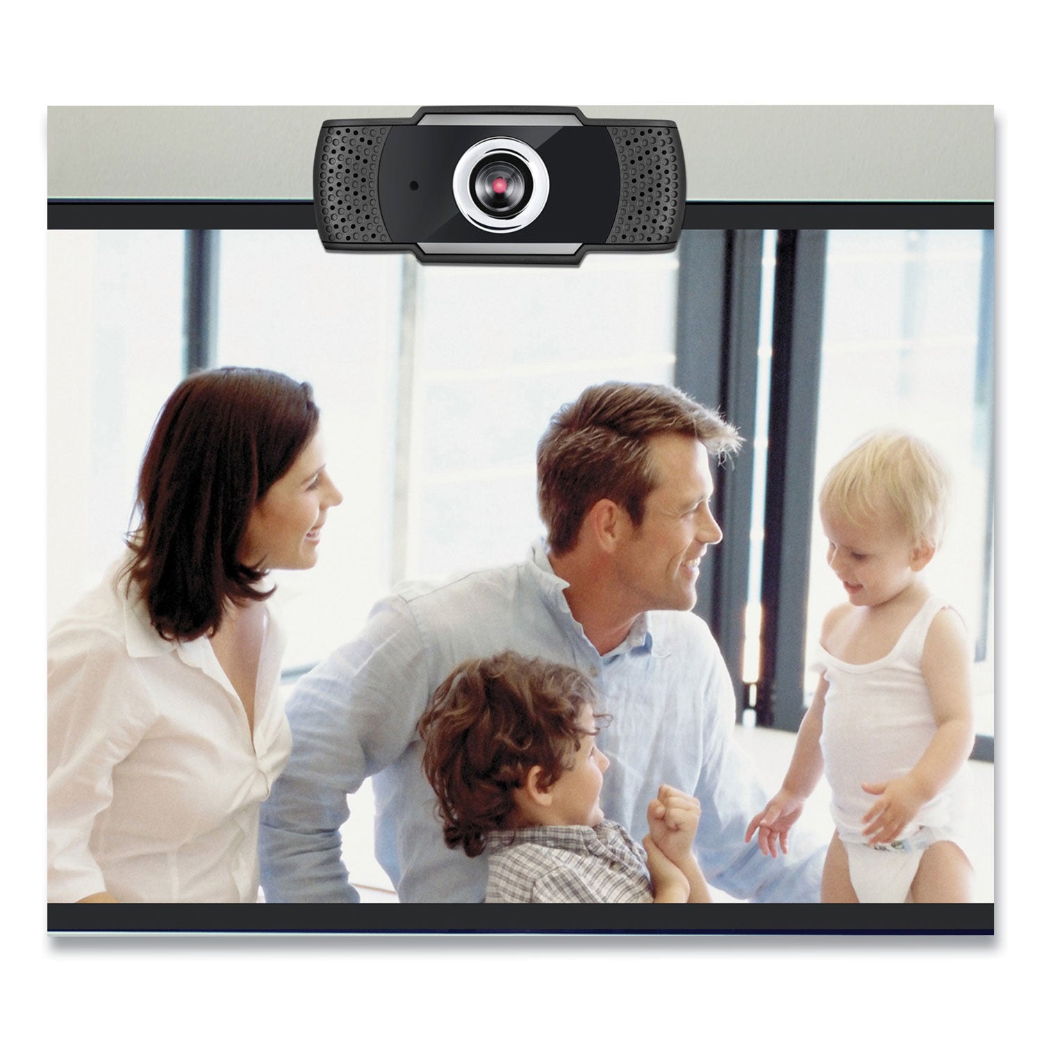 Adesso Cybertrack H4 1080p HD USB Webcam with Built-in Microphone & Manual Focus - 2.1 Megapixels, Full HD 1920x1080 Resolution, Black - Perfect for Video Conferencing, Online Classes & Streaming