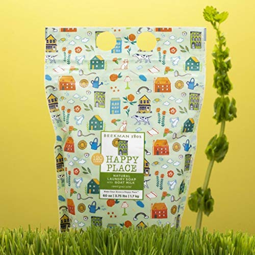 Beekman 1802 Happy Place 45-Load Natural Goat Milk Laundry Detergent - Sweet Grass Scent | Gentle on Skin, Perfect for Babies & Sensitive Skin | Eco-Friendly & Hypoallergenic for Everyday Laundry