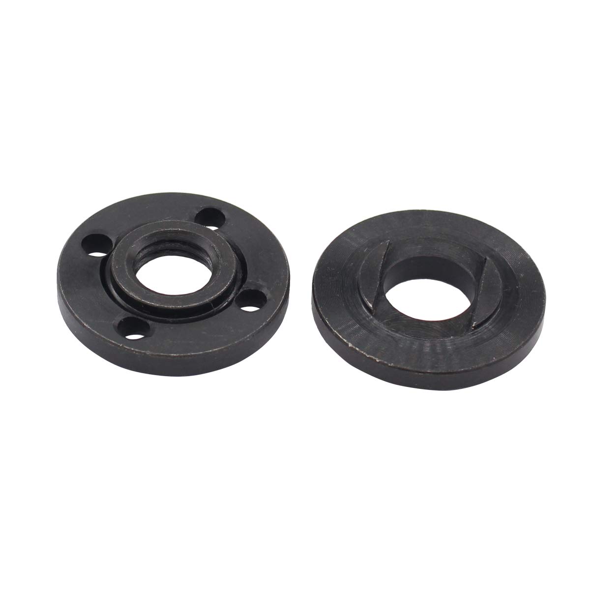 Angle Grinder Inner Outer Flange Lock Nut Set of 2 - Compatible with Black & Decker, DeWalt, Ryobi, Milwaukee & Makita (224399-1, 193465-4, 224568-4) - Durable Metal Replacement Parts for Grinding, Cutting & Polishing