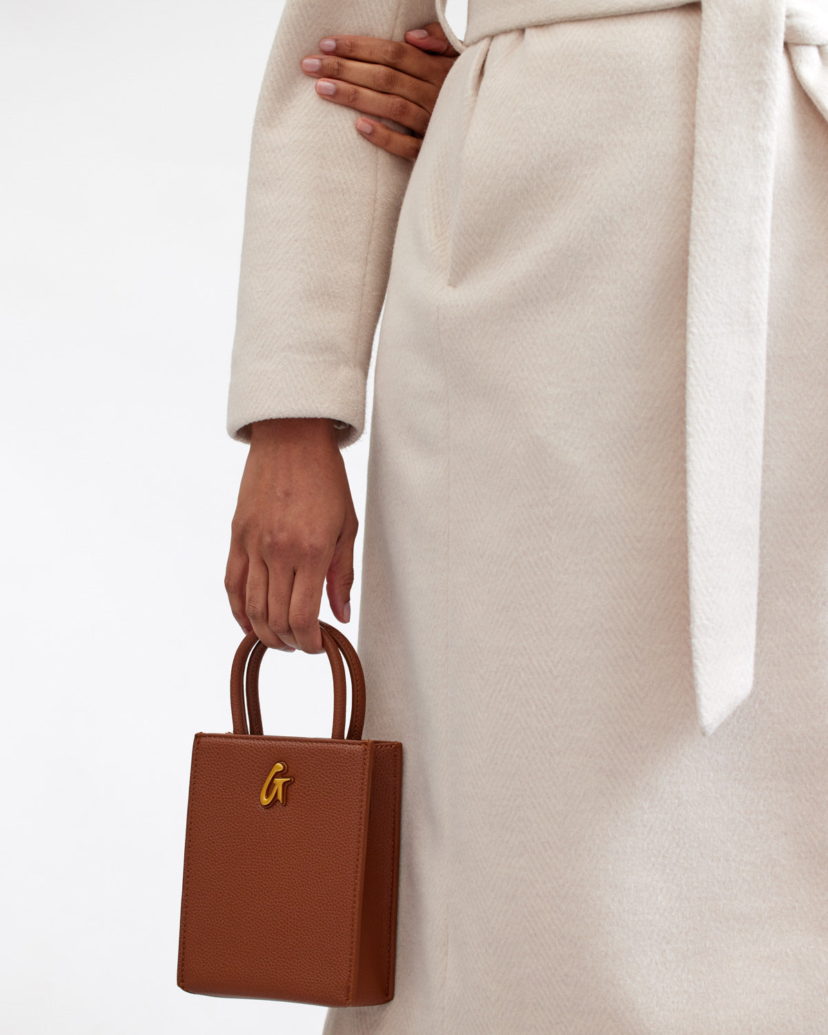 Mini Pebble Tote Bag in Brown - Stylish & Compact Handbag for Women, Perfect for Work, Travel, and Everyday Use