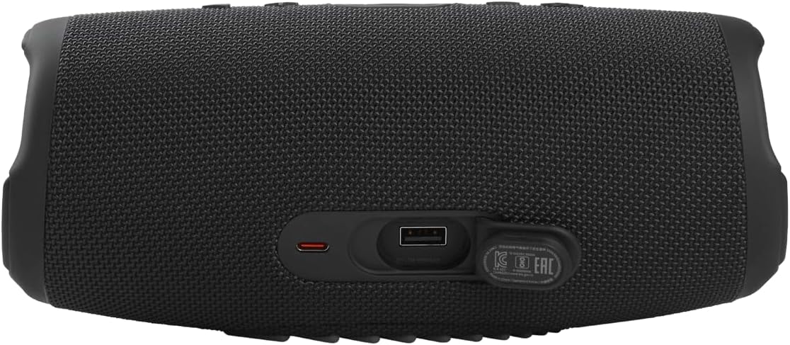 JBL Charge 5 Portable Bluetooth Speaker - Powerful Deep Bass, IP67 Waterproof & Dustproof, 20H Playtime, Built-in Power Bank (Black) | Perfect for Outdoor Adventures, Beach Parties & Home Entertainment