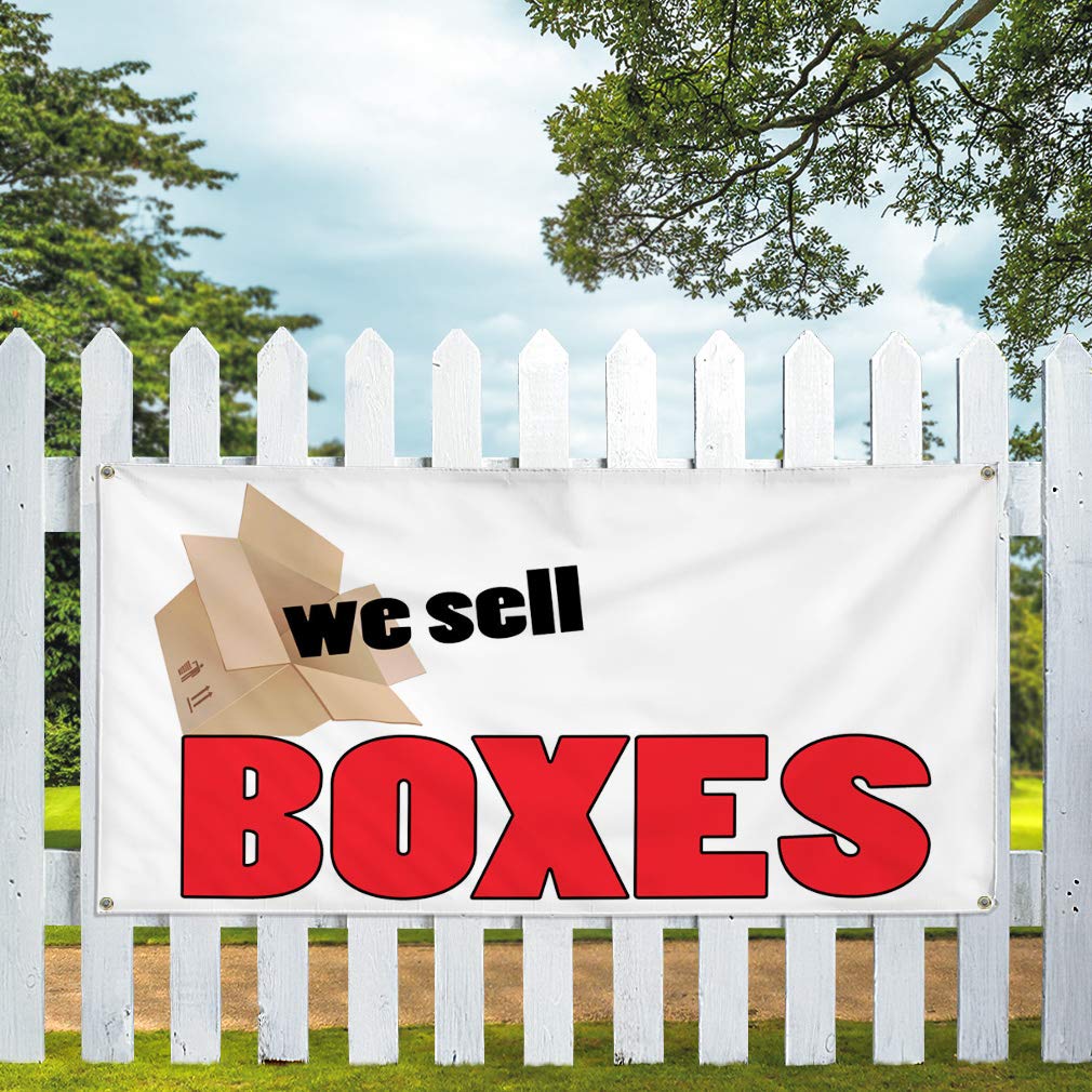 Vinyl Banner - 48x96 Inches, Weatherproof & Durable for Outdoor Use - White with 8 Grommets - Multiple Sizes Available - Perfect for Business Signs, Yard Displays & Industrial Advertising