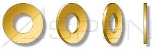 1500pcs #10 Brass Flat Washers - Premium Quality, Free Shipping in USA by Aspen Fasteners - Ideal for Plumbing, Electrical & Automotive Applications