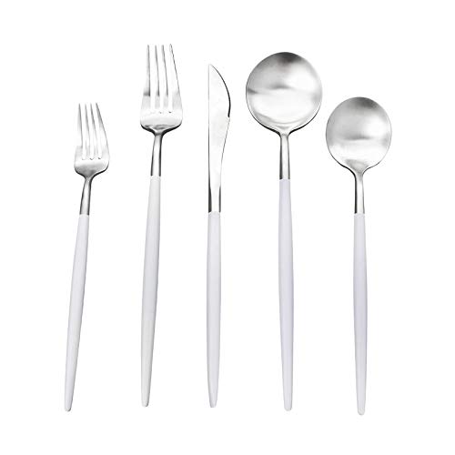 White Handle Silver