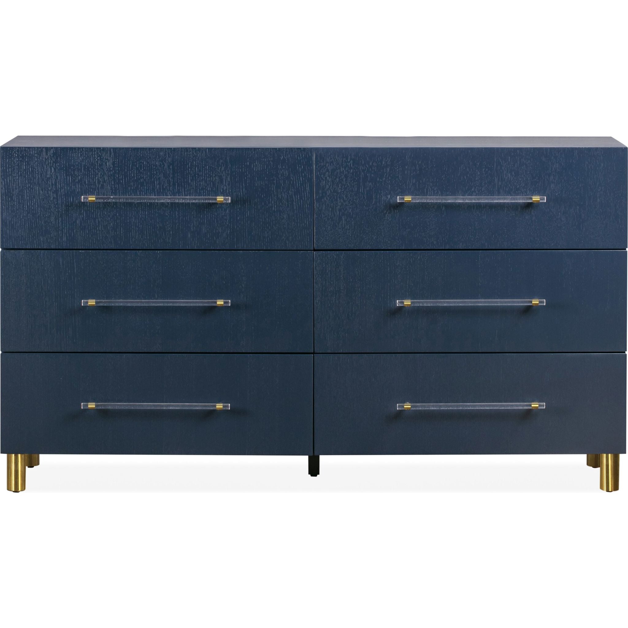 Argento 6-Drawer Dresser in Misty Grey - Modern Bedroom Storage Furniture for Home Organization & Stylish Decor
