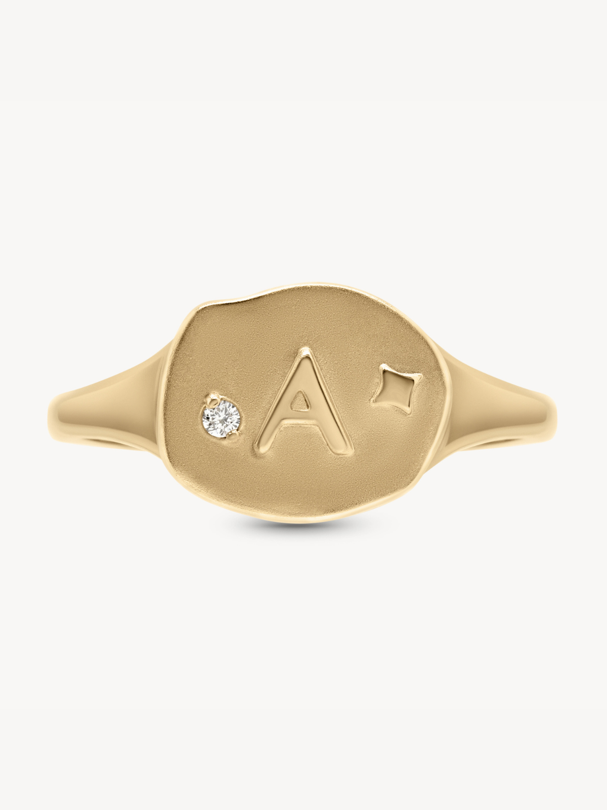 Athena Initial Ring - Personalized Silver Name Ring for Women, Custom Engraved Jewelry Gift - Perfect for Birthdays, Anniversaries & Everyday Wear