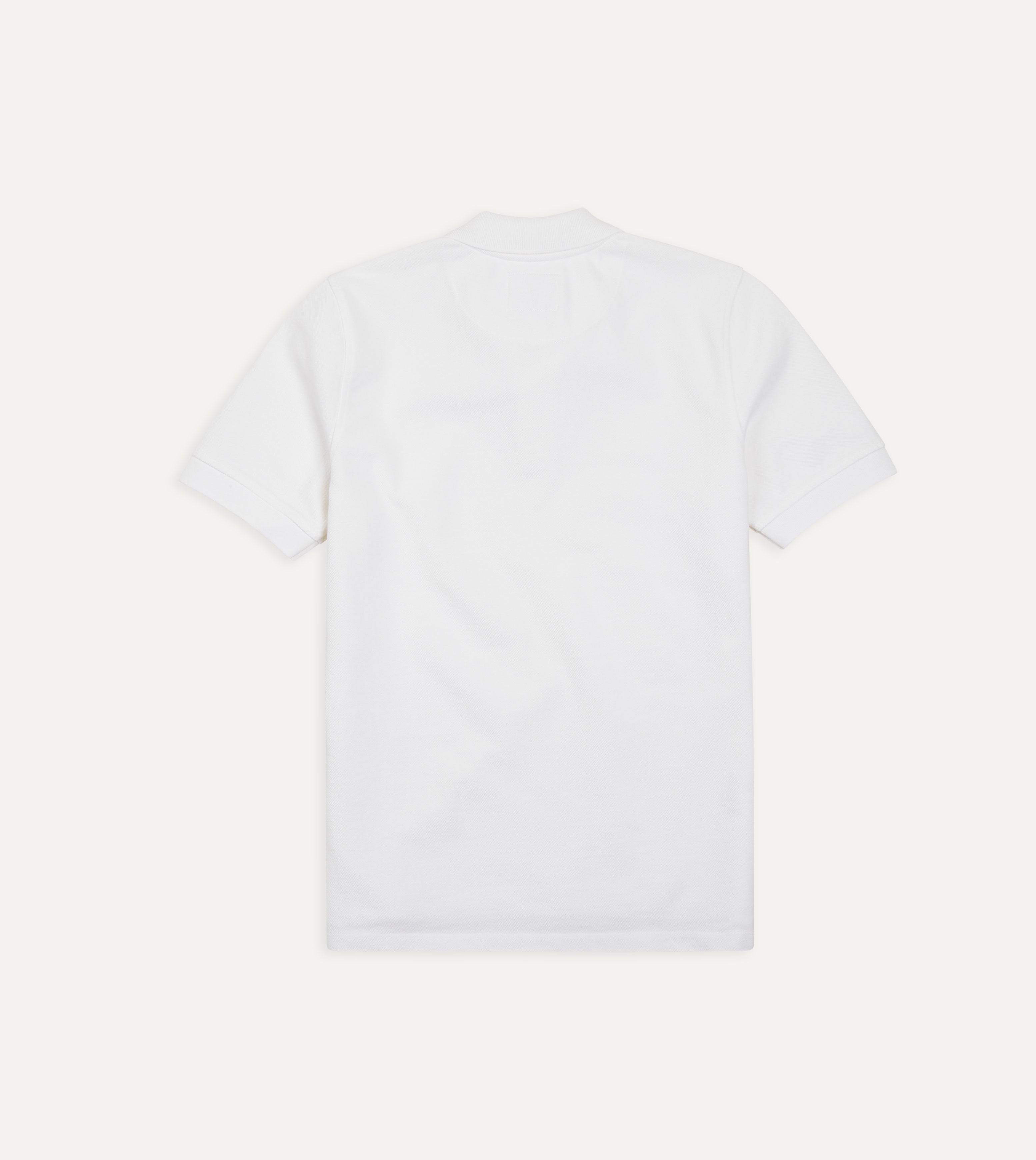 Premium White Piqué Cotton Polo Shirt for Men - Breathable & Comfortable Casual Wear - Perfect for Golf, Office & Summer Outfits
