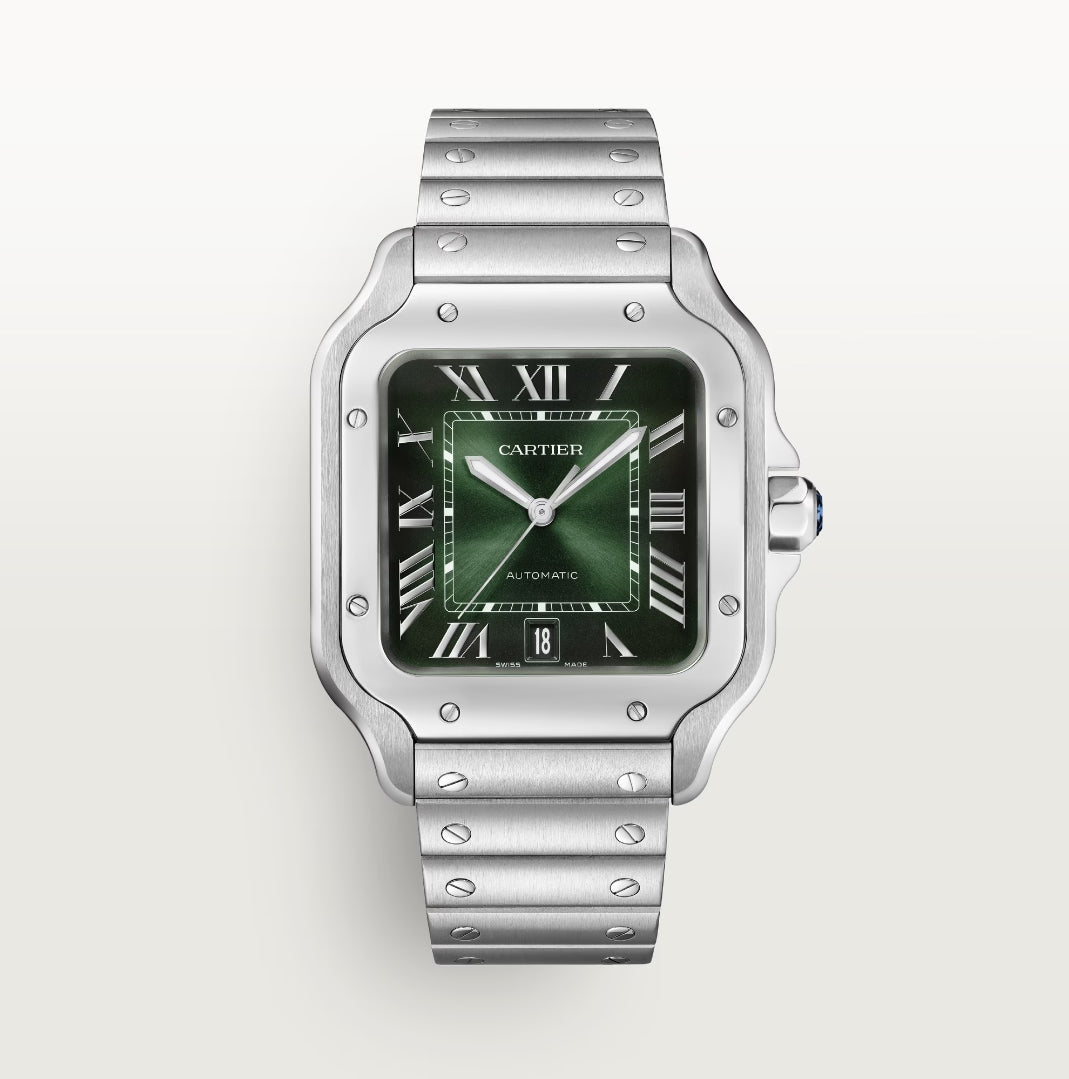 Cartier Santos de Cartier Stainless Steel Men's Watch - Luxury Swiss Timepiece for Business & Formal Occasions