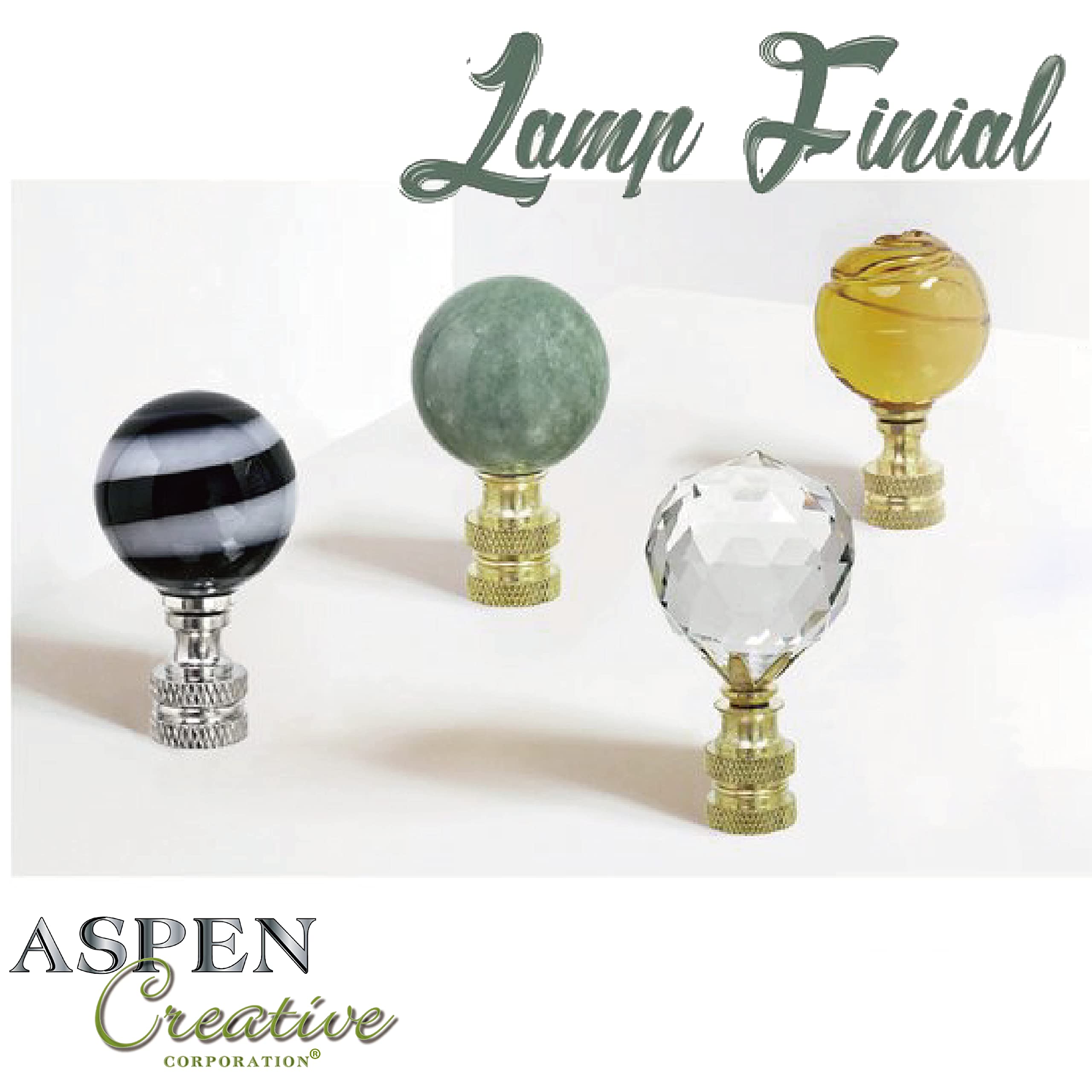 Aspen Creative Oil Rubbed Bronze Lamp Shade Finial - 1-1/2
