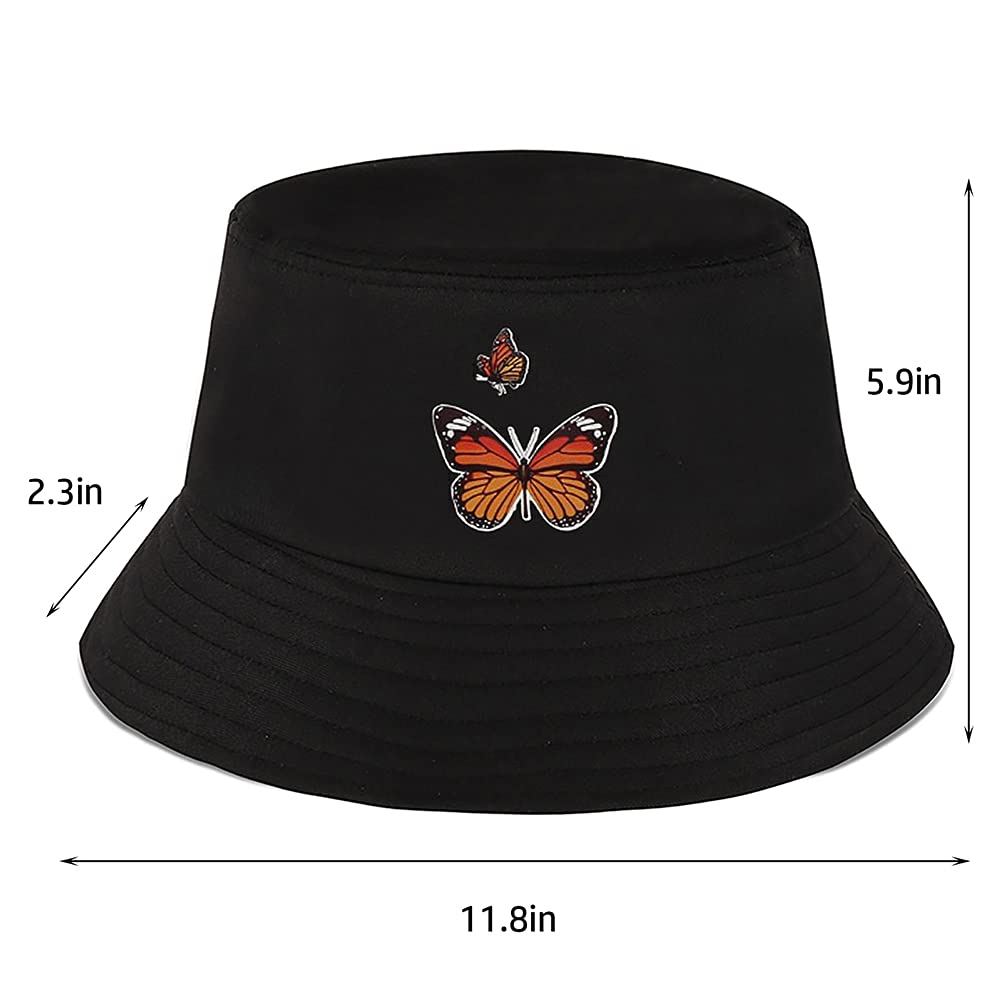 XYIYI Women's Cotton Embroidery Bucket Hat - Stylish Fisherman Beach Hat for Women & Girls | Perfect for Summer Outings, Vacations & Outdoor Activities