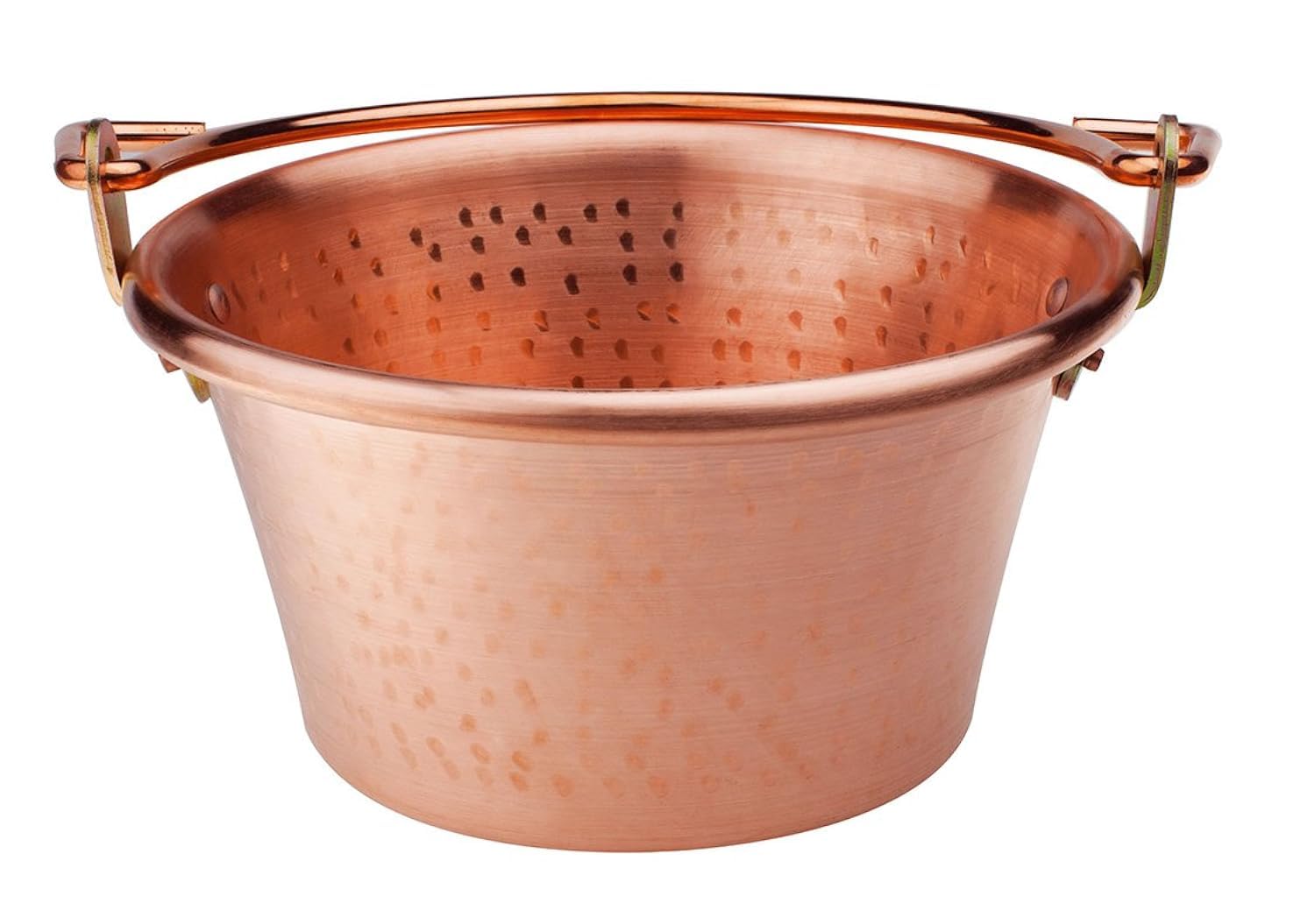 Authentic Italian Copper Polenta Pot with Bowed Handle - 12.6 Inch Diameter by Pentole Agnelli | Perfect for Traditional Italian Cooking, Soups & Stews | Family-Sized Cookware for Home Chefs