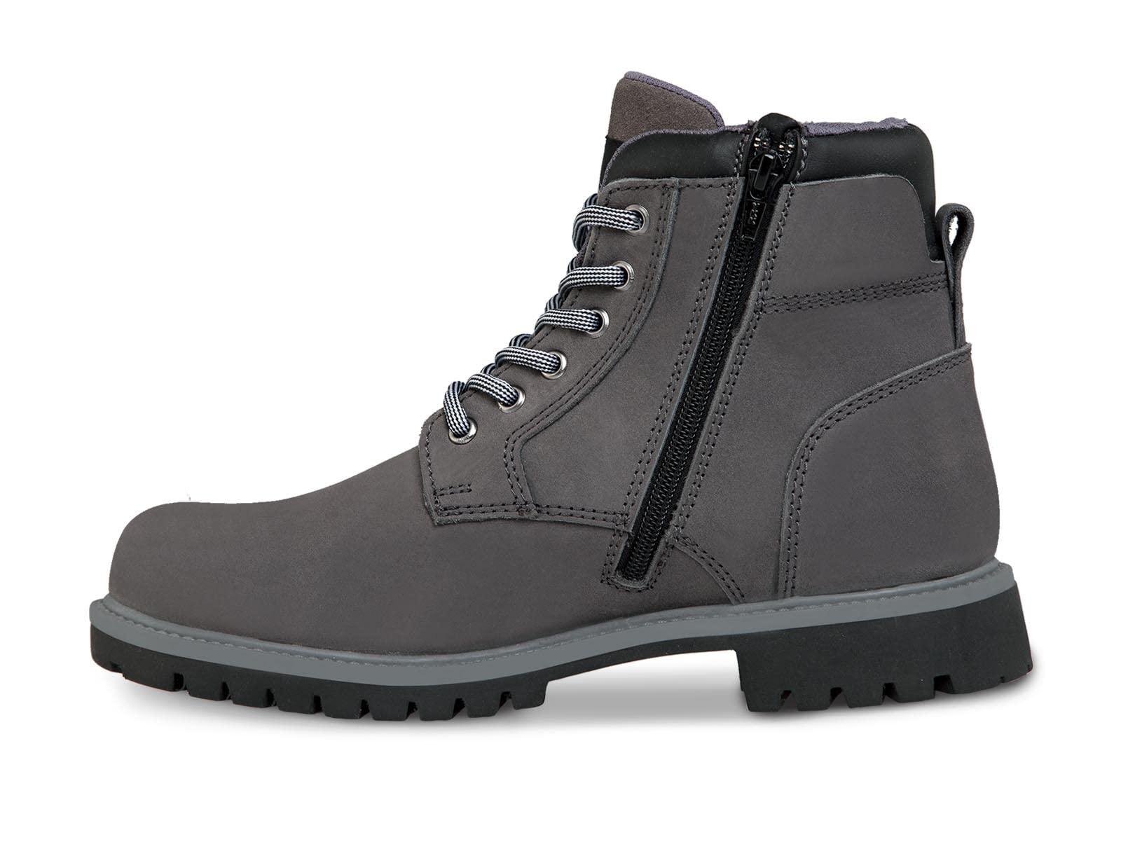 WORKLAND 77607 Men's Lightweight Lace-Up Hiking Boots - Slip-Resistant Soft Toe Leather Work Boots for Outdoor, Hiking & Casual Wear - Comfortable Botas para Hombre for Daily Use & Adventure