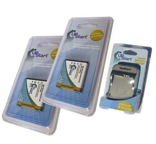 2-Pack Fujifilm NP-50A Replacement Battery & Charger Kit - 1100mAh 3.7V Li-ion for Fujifilm Digital Cameras - Perfect for Travel Photography & Extended Shooting Sessions