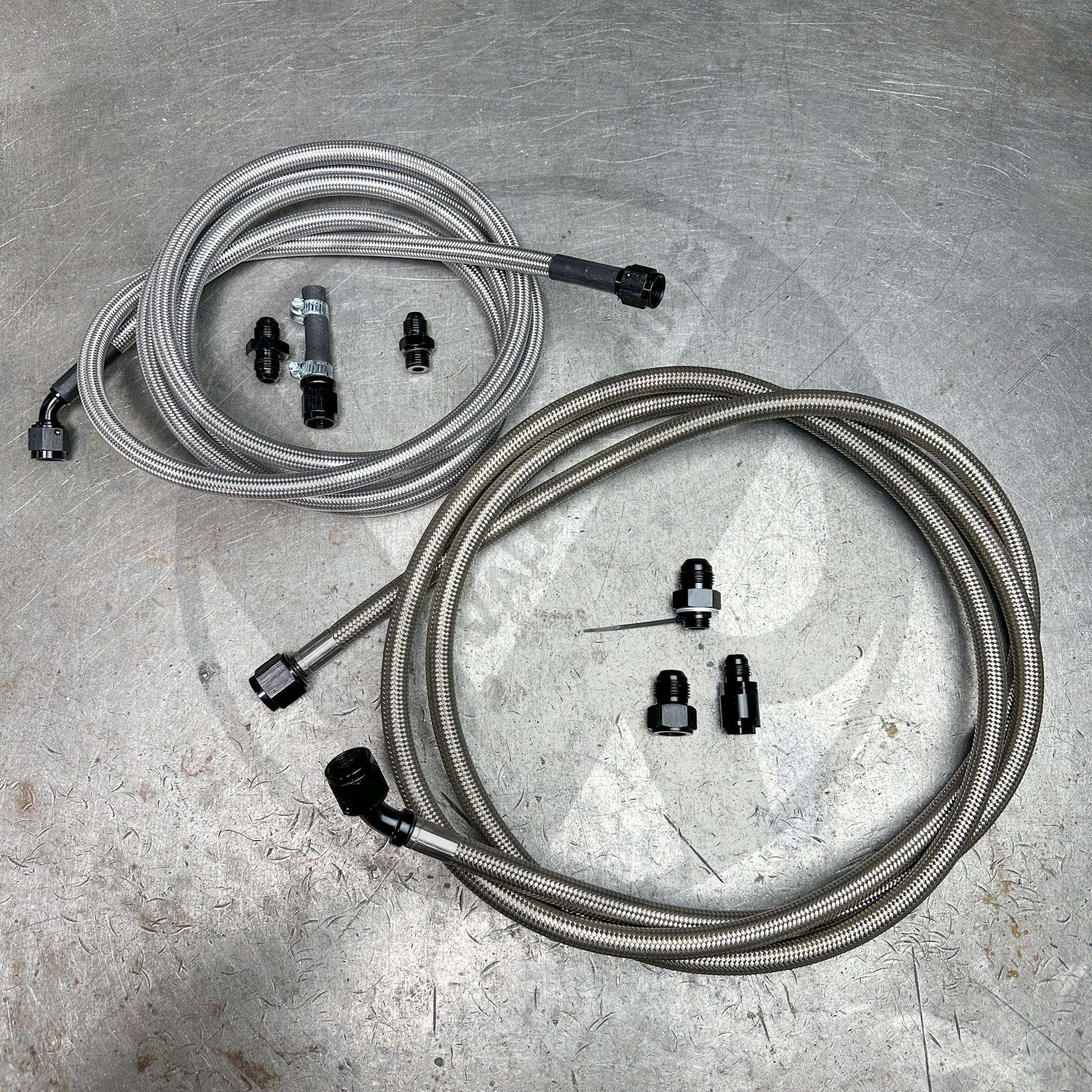 97-01 Honda CR-V E85 Compatible Stainless Steel Fuel Lines Kit - 8AN Feed & 6AN Return - High Performance Fuel System Upgrade for Off-Road, Racing & Engine Modifications