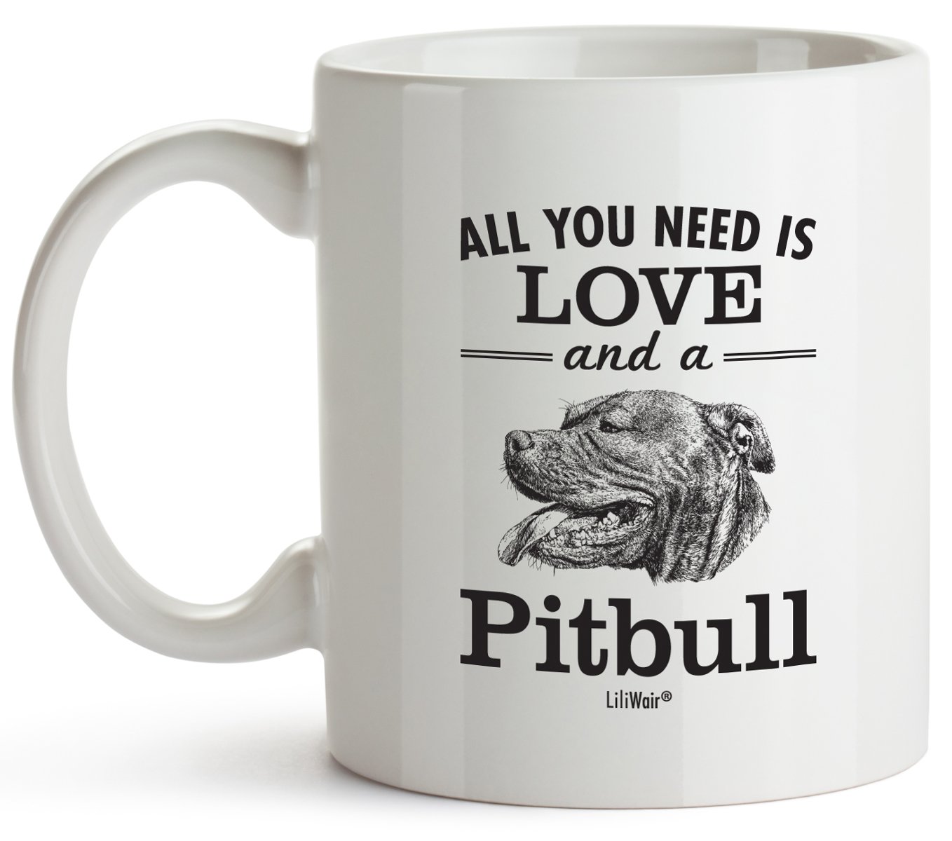 **Funny Pitbull Lover Coffee Mug - Best Gift for Dog Lovers, Christmas, Birthday (Men, Women, Dad) - Cute Dog Decor for Home & Office - Perfect for Coffee, Tea, or Hot Chocolate**