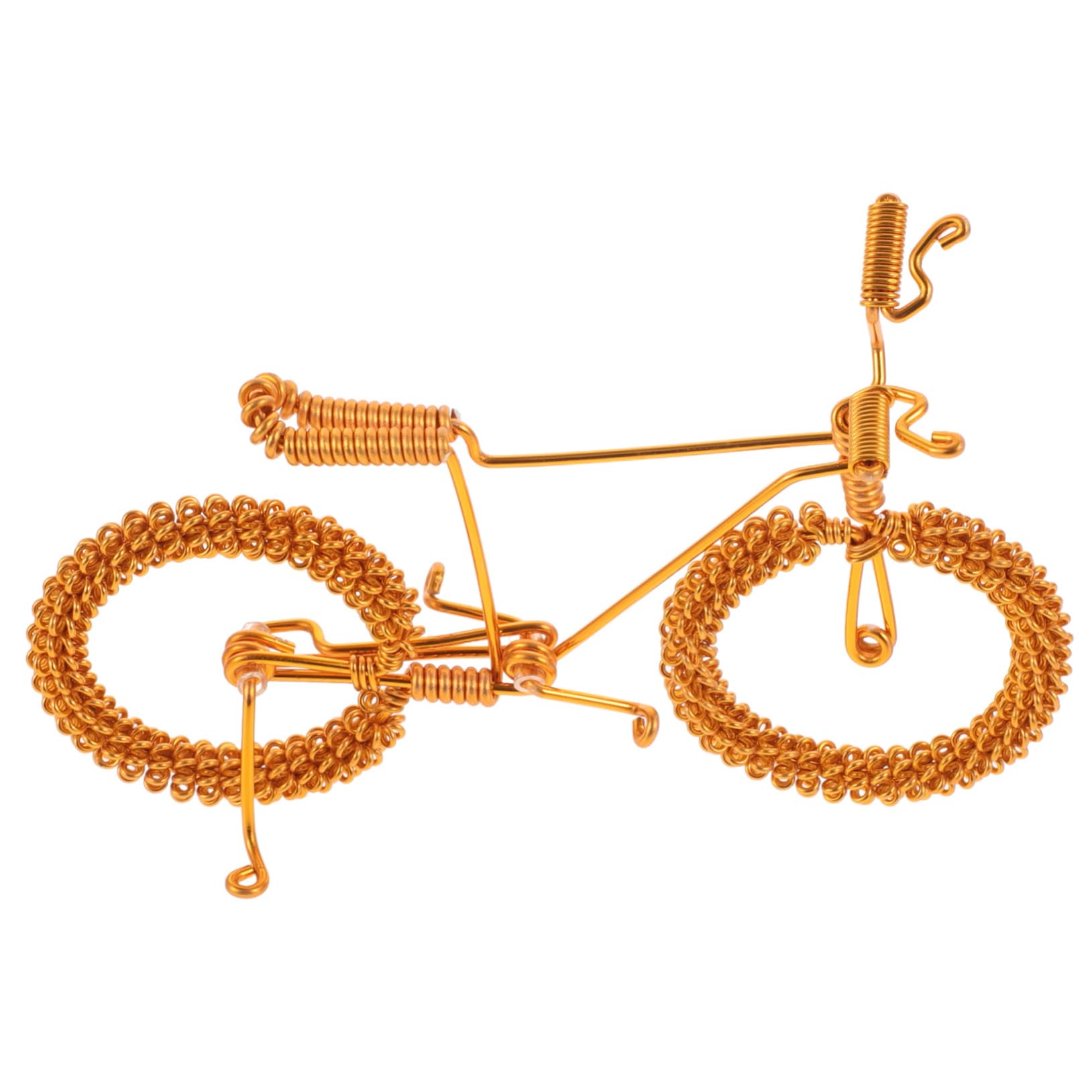 Vintage Miniature Bicycle Model - Tiny House Decor, Mini Bike Ornament for Home, Office, and Garden Display | Perfect for Collectors and DIY Scenery Projects