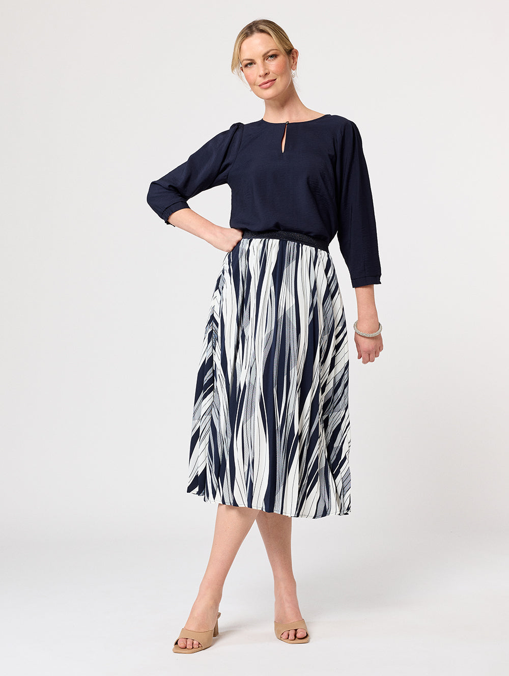 Louisa 3/4 Sleeve Blouse for Women - Stylish Casual & Office Wear - Perfect for Work, Date Night & Spring Outfits