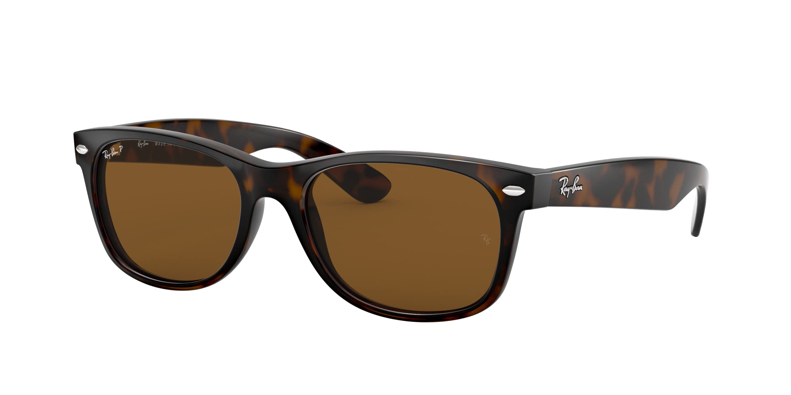 Ray-Ban RB2132 Wayfarer Classic Sunglasses - Polarized UV Protection, Unisex Retro Style for Men & Women - Perfect for Driving, Beach, and Outdoor Activities