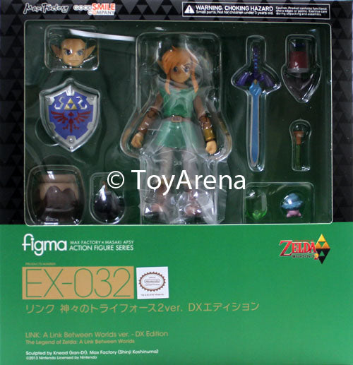 Figma #EX 032 Link DX Action Figure - The Legend of Zelda: A Link Between Worlds Collectible for Gamers & Anime Fans | Perfect for Display, Cosplay & Gift Giving