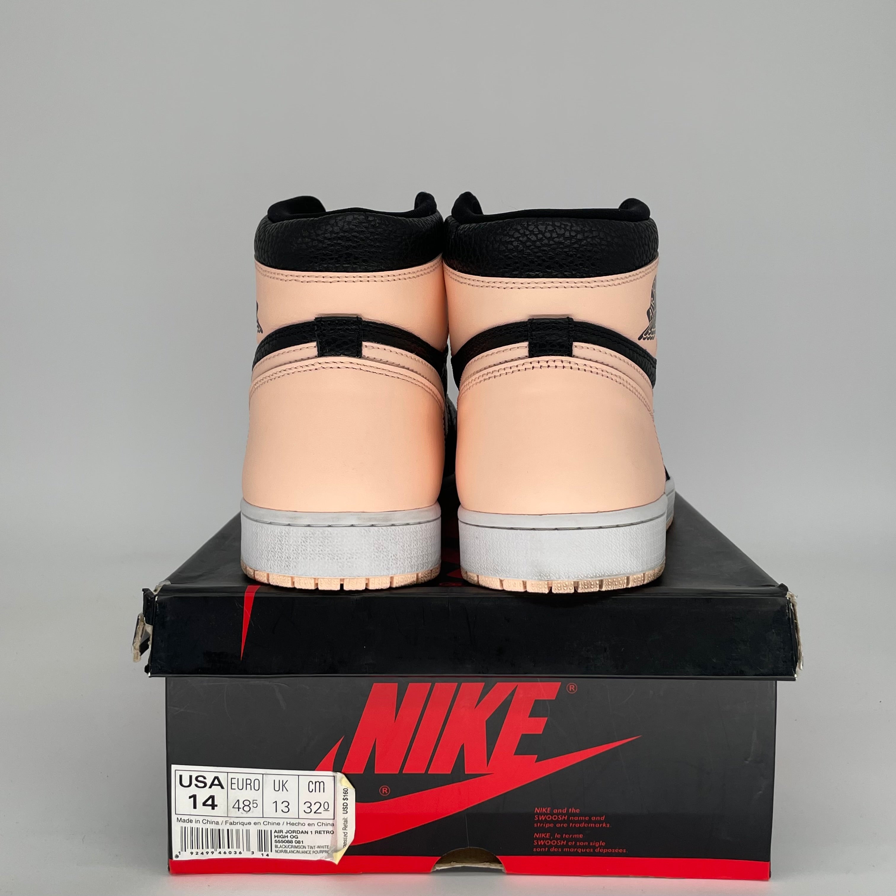 AIR JORDAN 1 CRIMSON TINT SIZE 14 MEN'S BASKETBALL SHOES 555088-081 - Perfect for Streetwear, Sneaker Collecting & Basketball Games