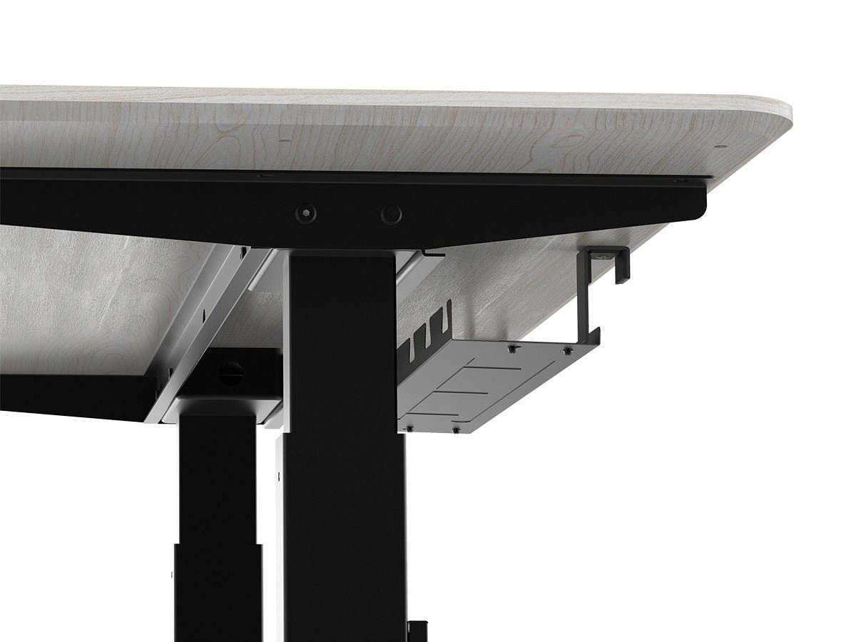 Monoprice Black Cable Tray Organizer - Under Desk Cord Management System for Computer Workstations | Perfect for Home Office, Gaming Setup & Standing Desks - Workstream Collection - Keep Wires Neat & Tidy