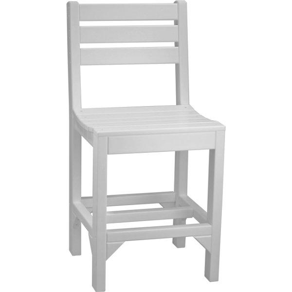Island Side Chair - Modern Wicker Patio Dining Chair for Outdoor, Garden, Poolside & Porch Use - Lightweight & Durable Rattan Furniture for Backyard, Deck & Balcony