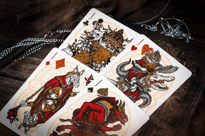 The Keys of Solomon Blood Pact Playing Cards - Occult Tarot Deck for Divination, Magic Rituals & Collectors | Perfect for Gothic Games, Spell Casting & Mystic Gatherings