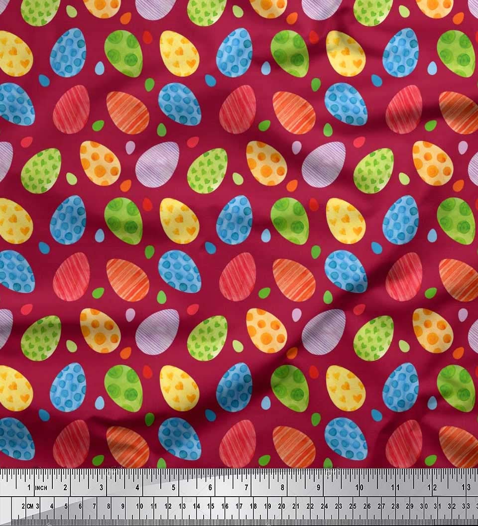 Soimoi 100% Cotton Jersey Knit Fabric by The Yard - 58