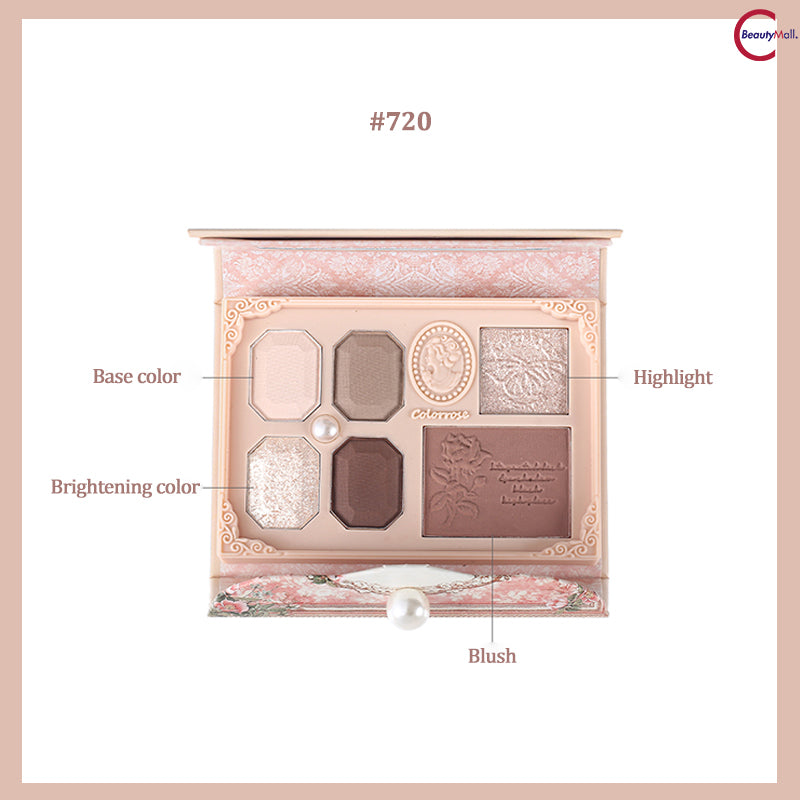Colorrose Pearl Relief Comprehensive Eyeshadow Palette - 12 Shades for Day & Night Makeup Looks | Perfect for Bridal, Party & Everyday Wear