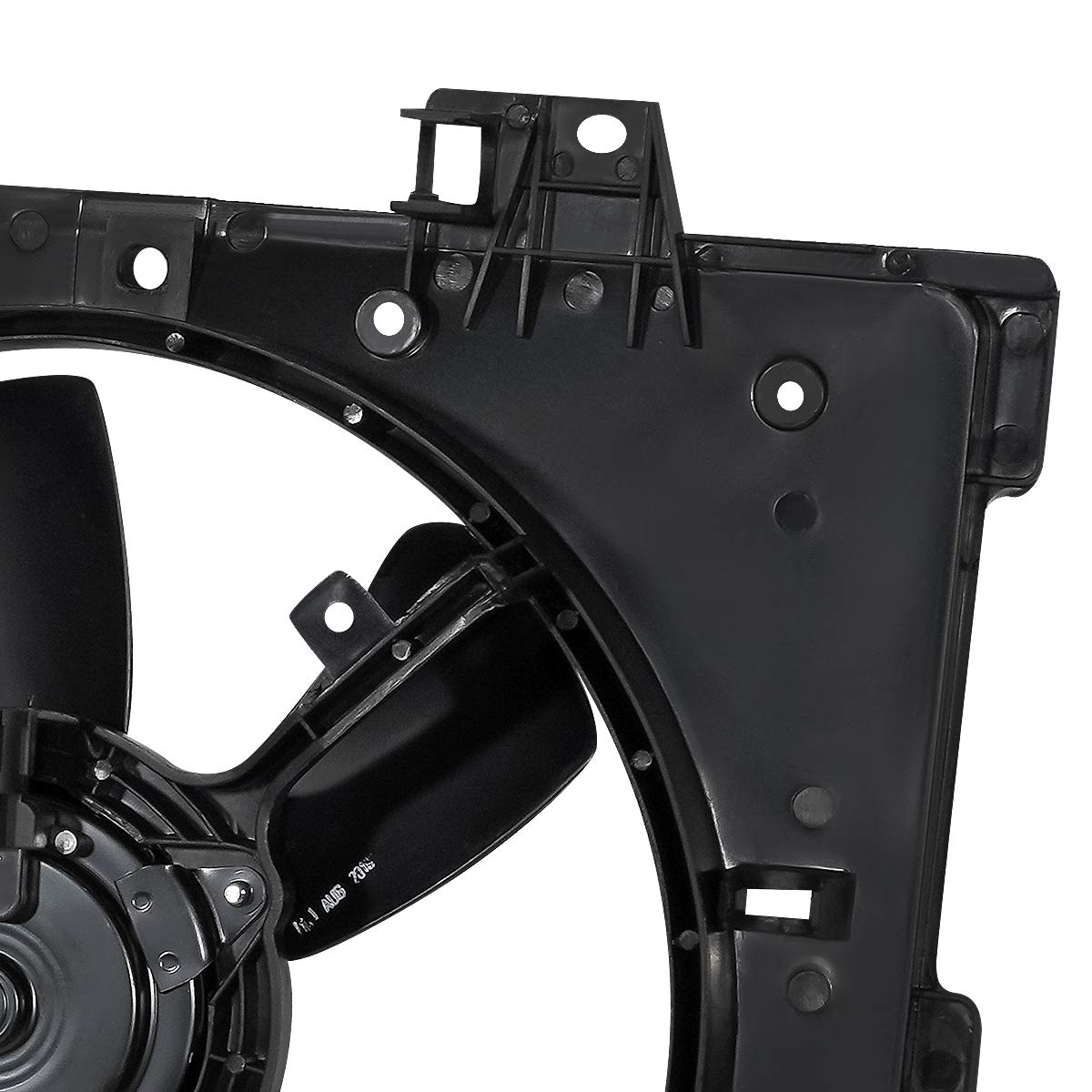 DNA MOTORING OEM-RF-0219 Mazda 6 Radiator Cooling Fan Assembly - Direct Replacement for 2003-2008 Mazda 6 with 2.3L/2.3T Engine - High Efficiency Cooling System - Black - Perfect for Engine Overheating Prevention & Summer Driving Conditions