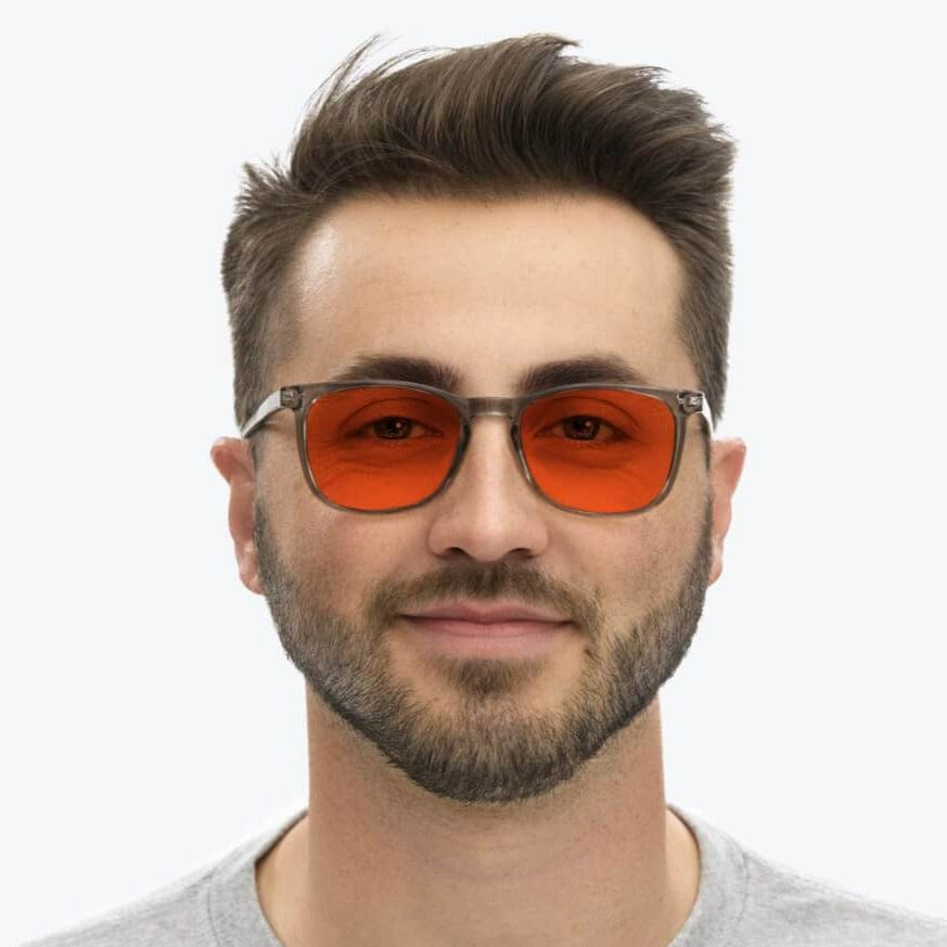 Blue Light Blocking Glasses for Nighttime Use - Taylor Style in Pearl Grey | Reduce Eye Strain for Screen Time & Reading