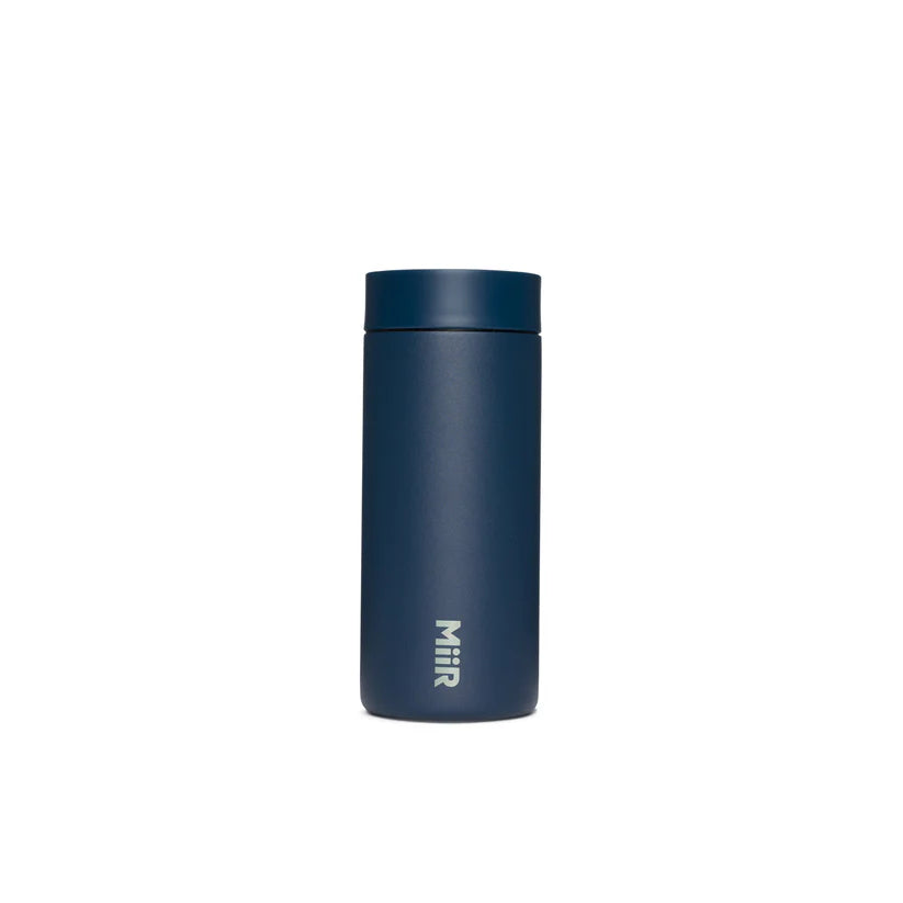 MiiR 360 Traveler 12oz Insulated Tumbler - Leakproof Vacuum Flask for Coffee & Tea, Double-Wall Stainless Steel, Tidal Blue - Perfect for Travel, Camping & Office Use