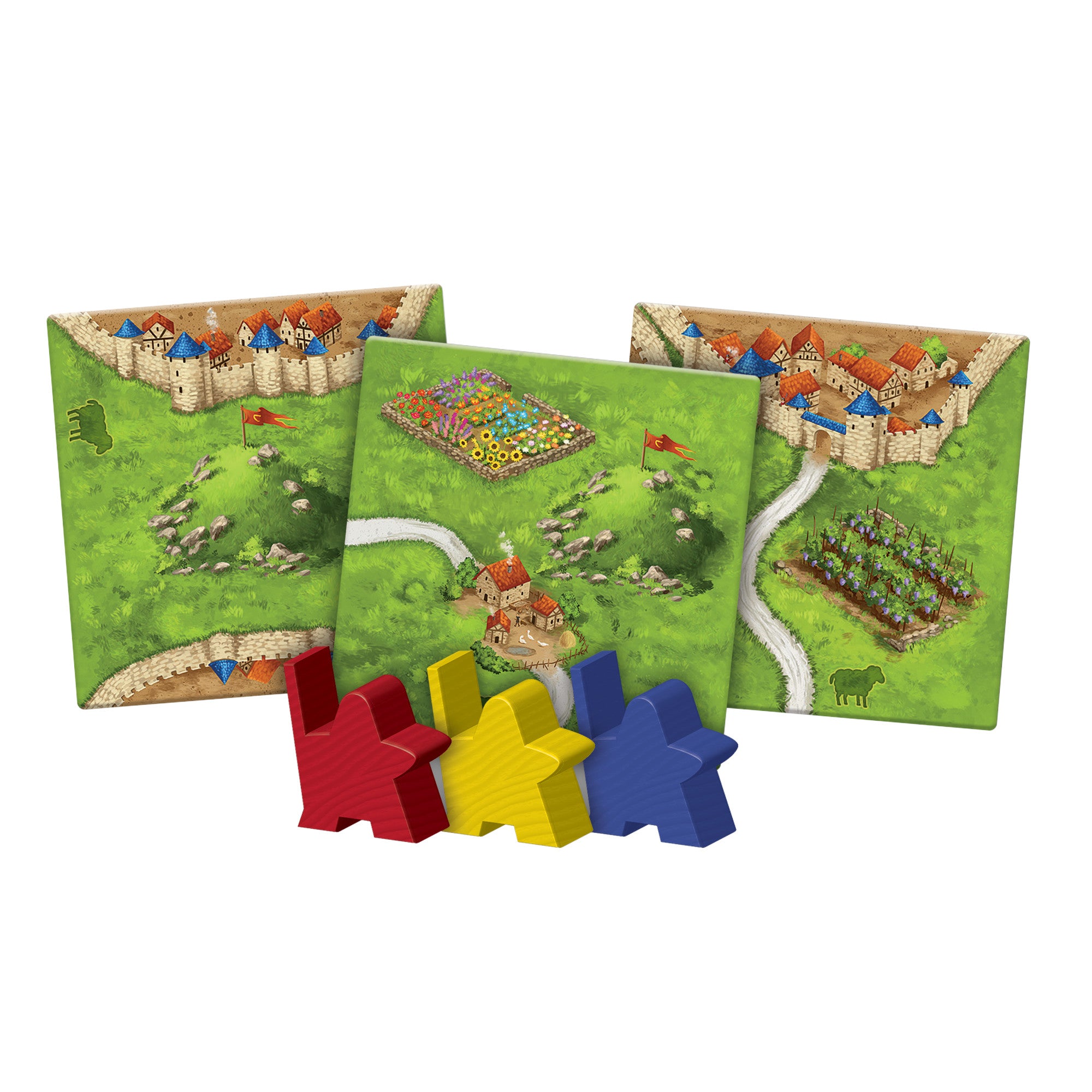 Carcassonne Expansion 9: Hills and Sheep Board Game - Strategy Tile Placement Adventure for Family Game Night & Tabletop Gaming Enthusiasts