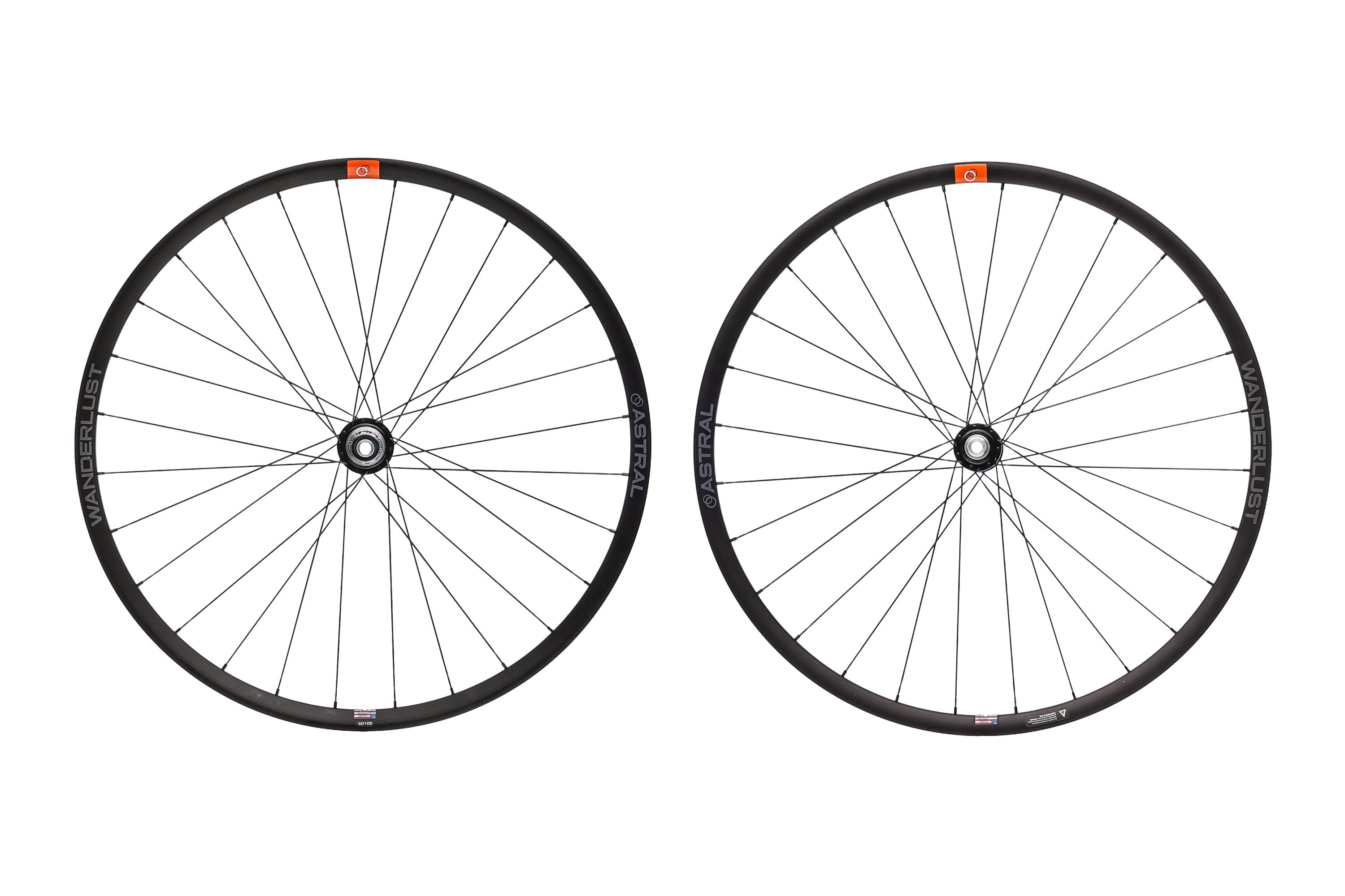 Astral Wanderlust 700c Wheelset with White Industries Hubs - Lightweight Aluminum Tubeless Bike Wheels for Road & Gravel Cycling | Perfect for Commuting, Touring & Adventure Rides