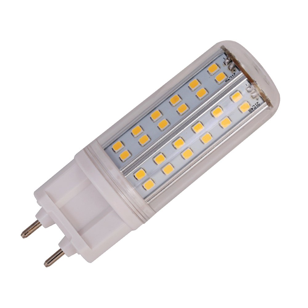 **G12 LED Corn Light Bulb 10W, 84 SMD 2835 LEDs, Energy Saving Halogen Replacement, AC 90-265V, Warm White (3000K) - Perfect for Ceiling Fans, Pendant Lights & Commercial Lighting**