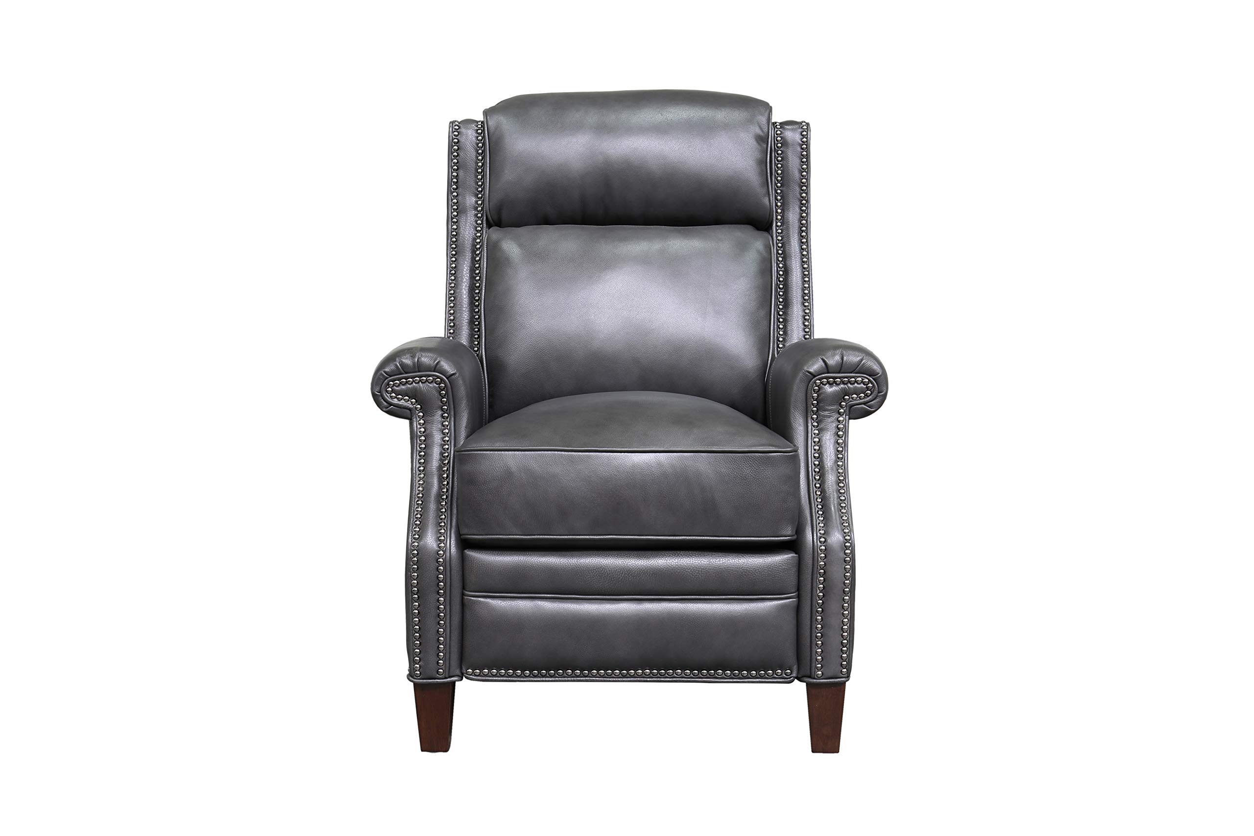 BarcaLounger Barrett Power Recliner with Power Headrest in Wrenn Gray - Modern Electric Reclining Chair for Living Room, Home Theater, and Office Comfort
