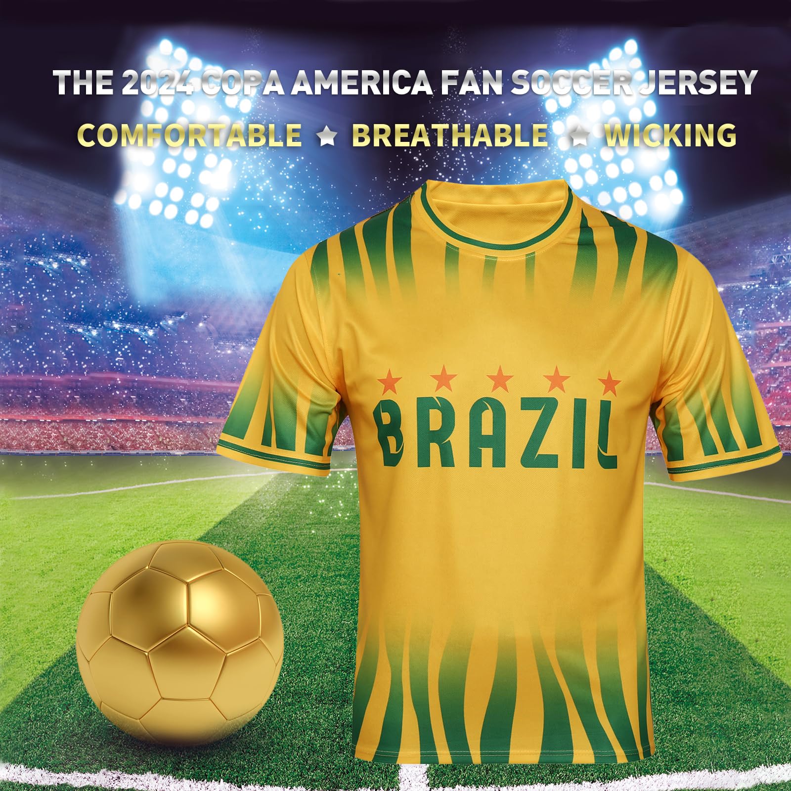 2024 Copa America Soccer Jerseys - Argentina, Brazil, Mexico for Fans