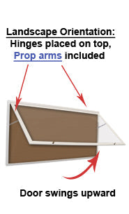 40x60 Large Outdoor Poster Display Case with Header - Single Door Weatherproof Sign Holder for Storefronts, Restaurants, and Events
