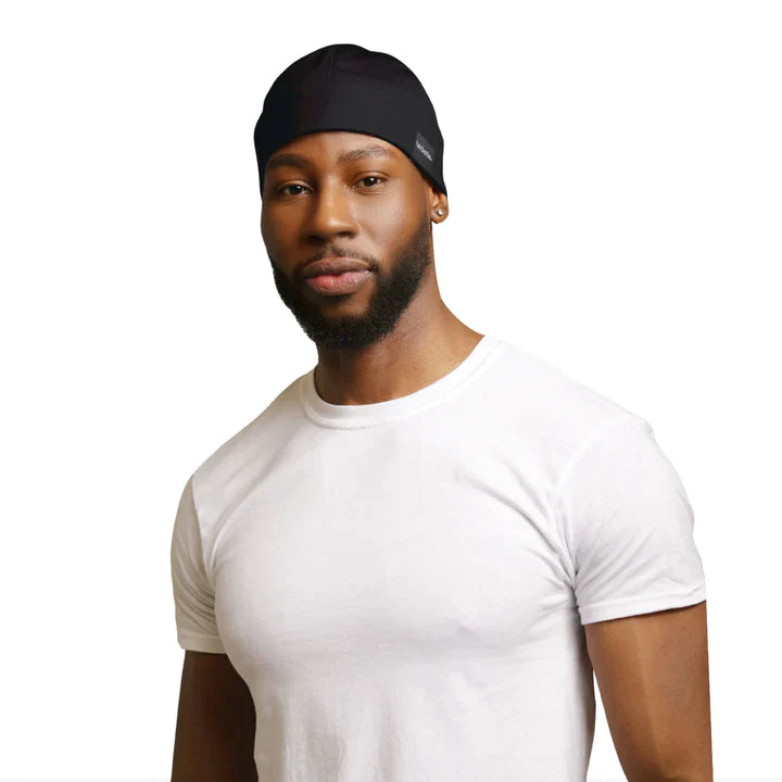 Hairbrella Unisex Satin Lined Sleep Cap Bundle (2 Pack) - Soft Protective Bonnet for Curly, Natural & Afro Hair - Perfect for Nighttime & Travel