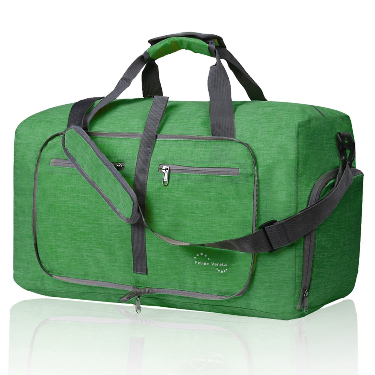 Felipe Varela 85L Duffle Bag with Shoes Compartment & Adjustable Strap - Foldable Waterproof Travel Duffel for Men & Women - Perfect for Gym, Weekend Trips & Air Travel