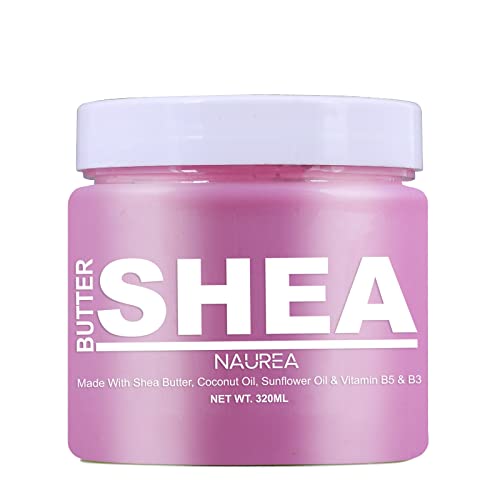 NAUREA Shea Butter Body Lotion for Dry Skin - Vitamin E, B5 & Niacinamide Enriched | 24 Hour Moisturizing Protection | 340ml | Perfect for Daily Hydration & Nighttime Skin Repair