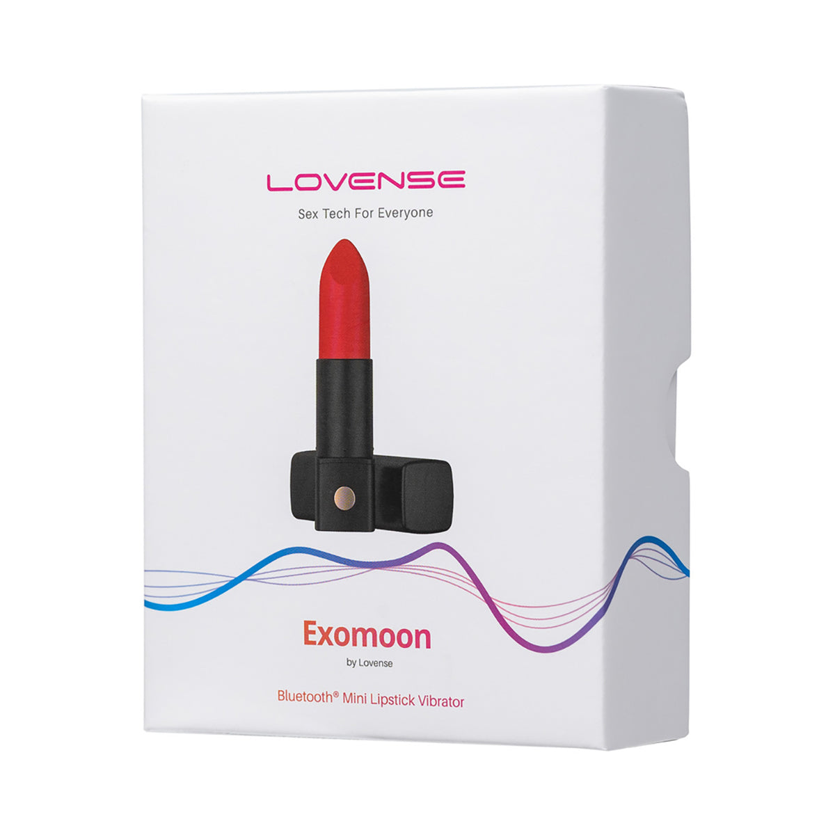 Lovense Exomoon Lipstick Vibrator - Discreet & Powerful Personal Massager for Women - Perfect for Travel, Couples Play & Solo Pleasure