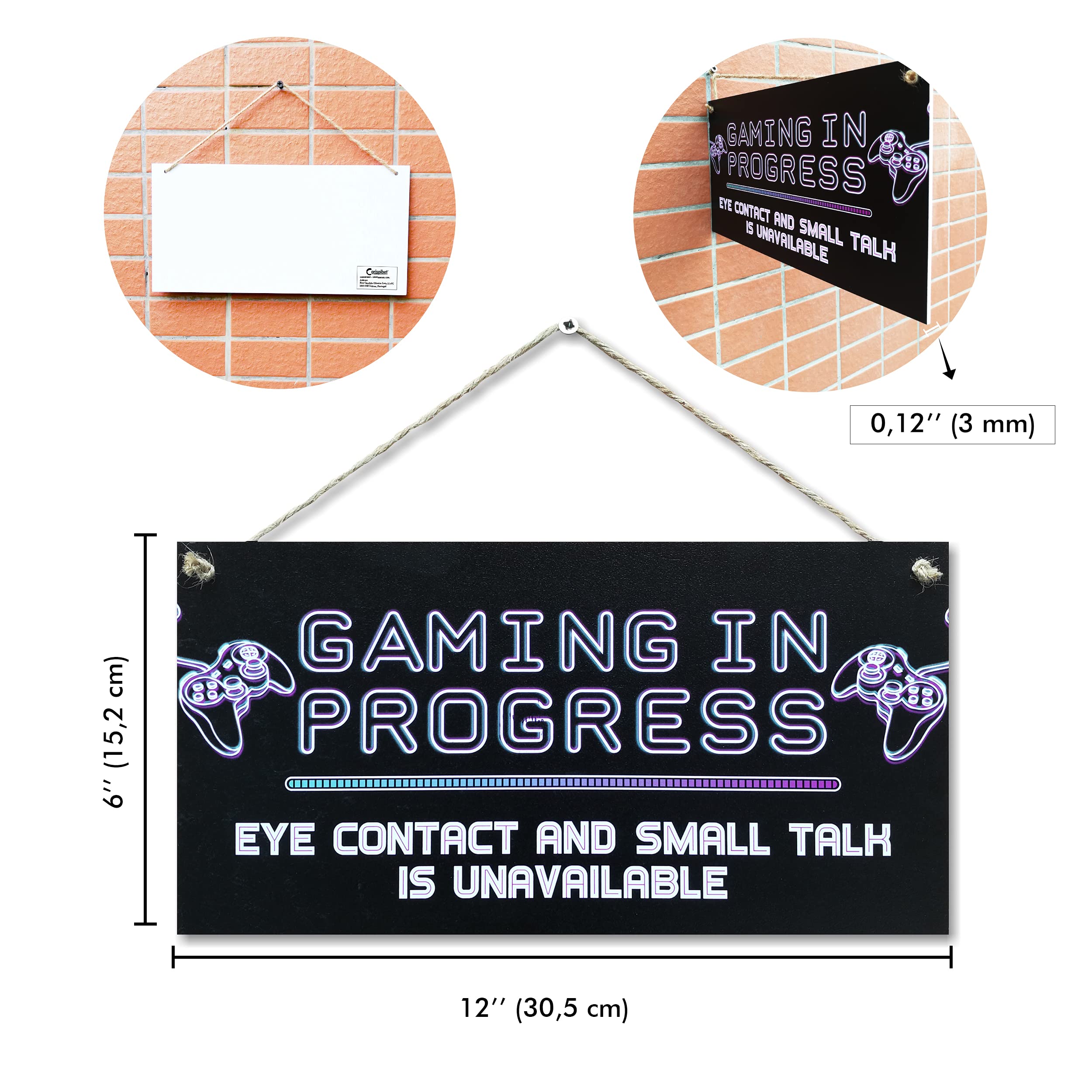 CARISPIBET Gaming in Progress Sign - 6