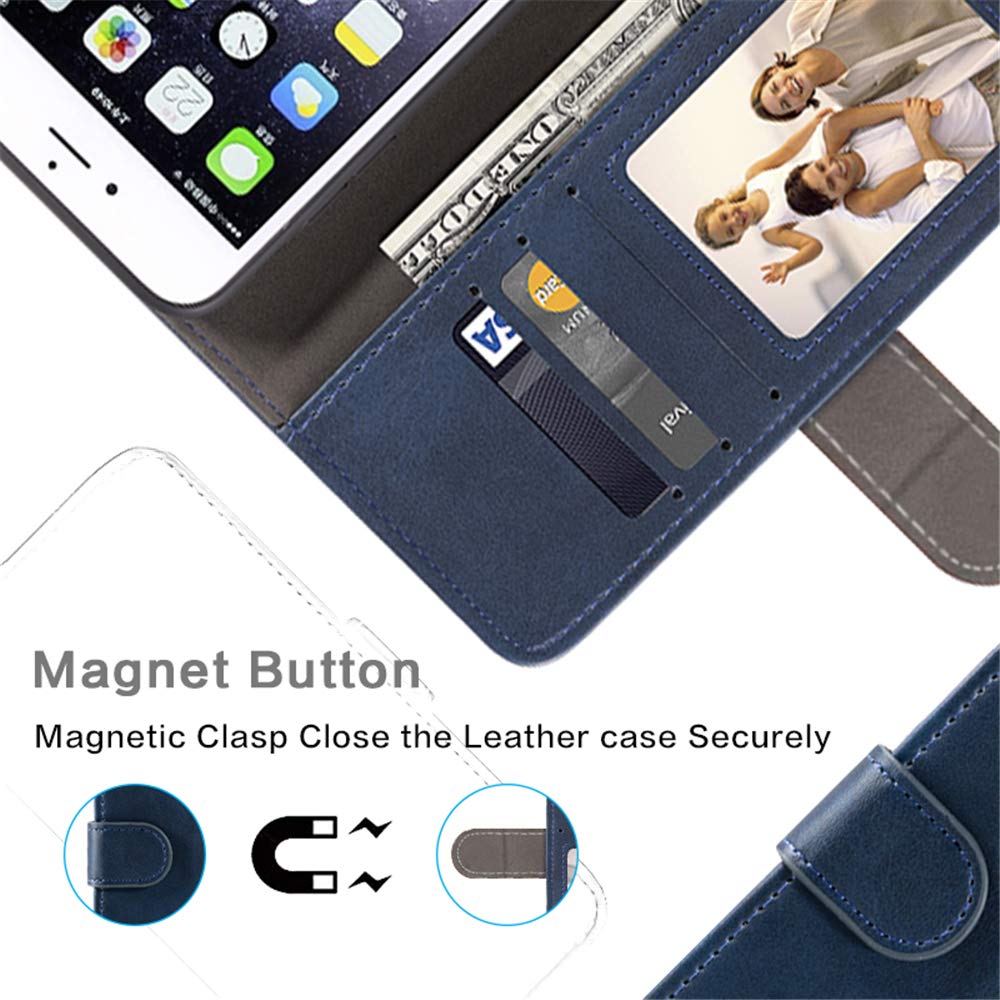 Premium Leather Wallet Case for Motorola Edge 20 Fusion (6.7