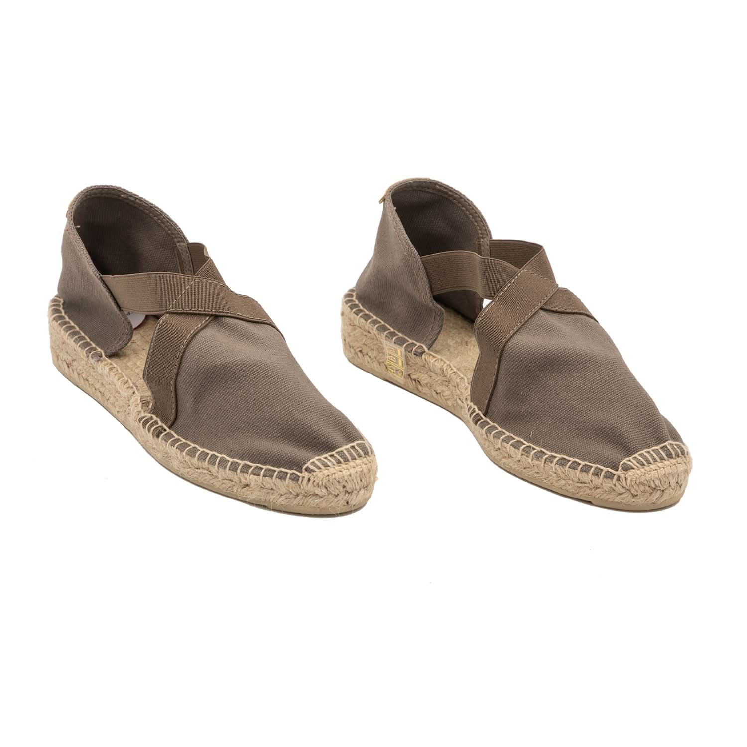 Women's Canvas Espadrille Shoes with Comfortable Jute Sole & Elastic Design - Perfect for Summer, Beach, and Casual Outings
