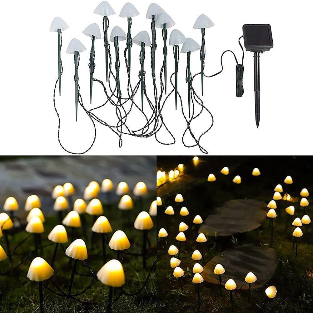 Solar Powered Mushroom Garden Lights - Waterproof Outdoor Stake Lights for Lawn, Yard & Pathway Decor | Perfect for Patio, Backyard & Landscape Lighting at Night